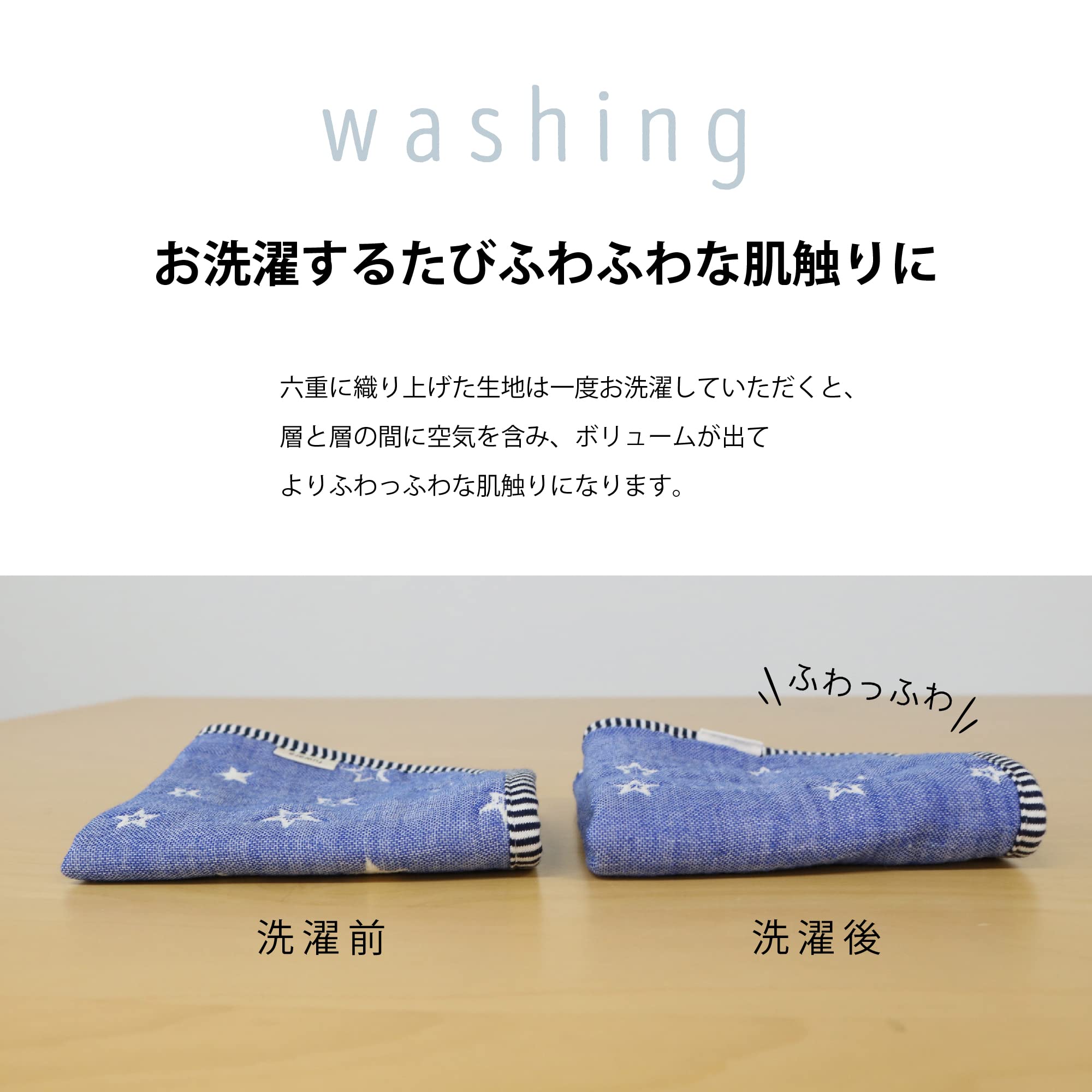 Amazon.co.jp: fuwara 6重織ガーゼハンカチ 柄 約27×29